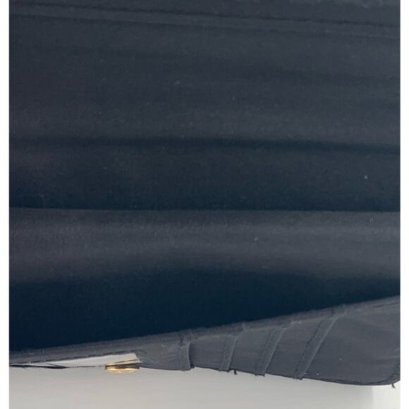 Small Black Wallet Womens Zipper Snap Card Slots Coin Pocket Smooth Window Slot - Picture 8 of 8